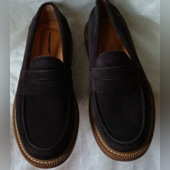 Express Brown suede comfort work casual loafers shoes main image 8